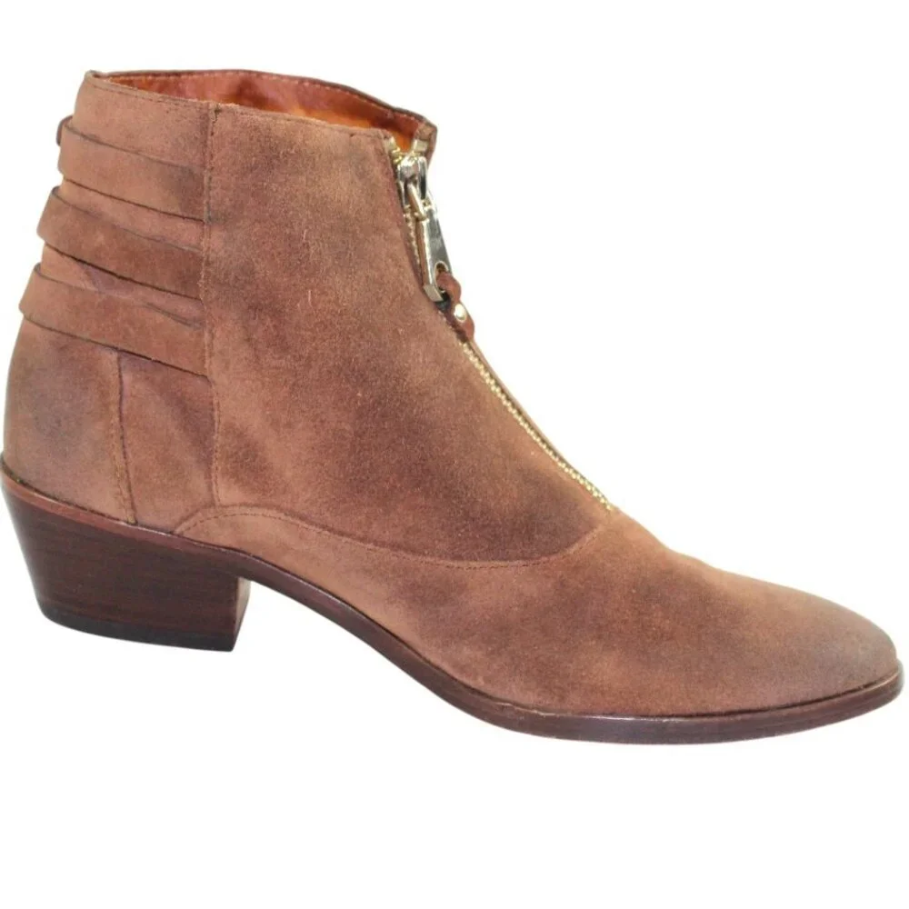 Rebecca Minkoff Alex Brown Suede Triple Buckle Size 6